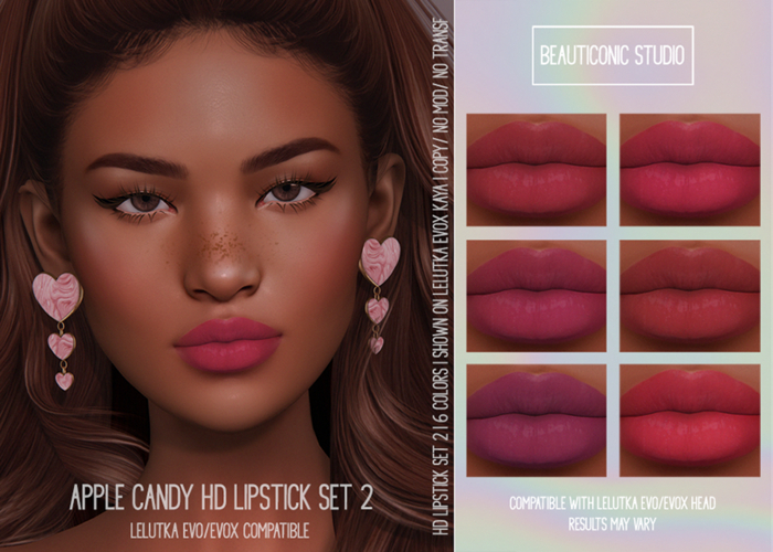 [BS] APPLE CANDY HD LIPSTICK SET 2 (LELUTKA EVO)