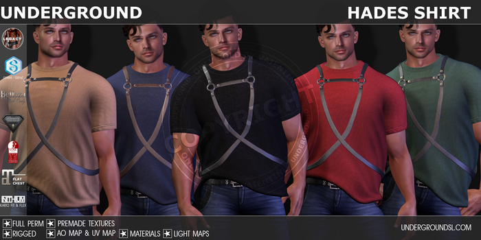 [UG MESH] HADES SHIRT - FULL PERM