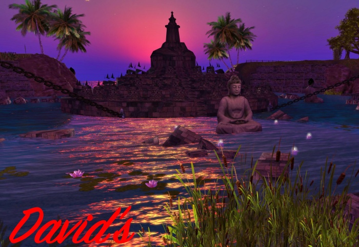 Sunrise at the temple