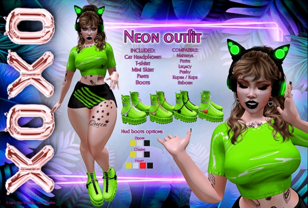 XOXO - Neon outfit Green