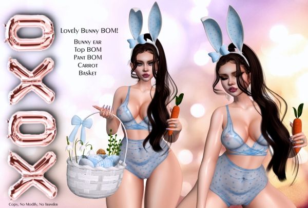 XOXO - Lovely bunny BOM! BLUE