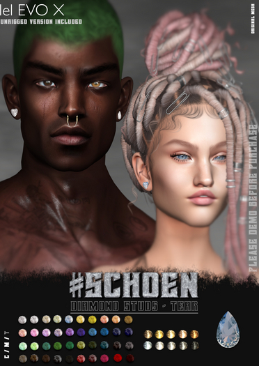 #SCHOEN - Diamond Stud Tear