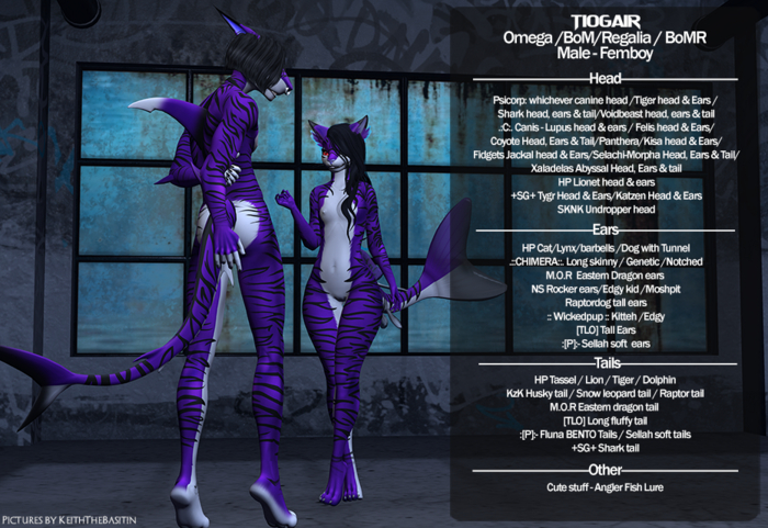 Kat Klaws - Tiogair -Violet- M/Femboy - Omega/BoM/Regalia/BoMR