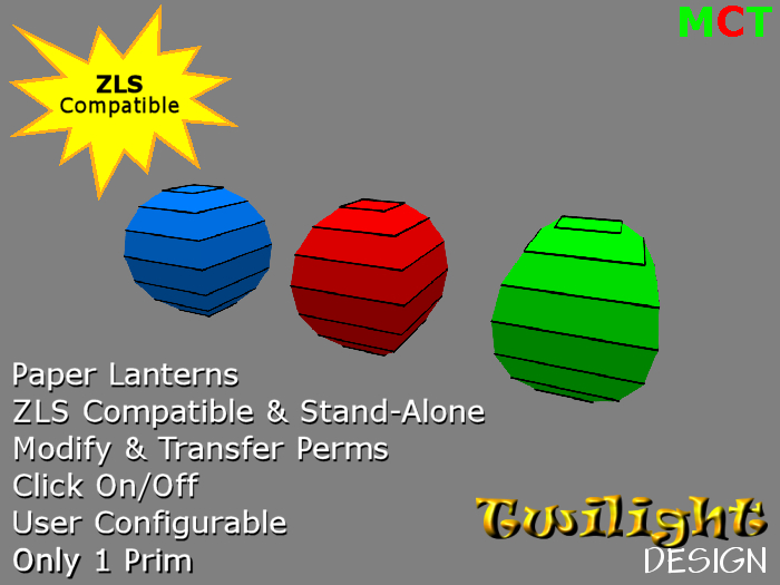 TDL042 - ZLS Lighting Pack: Chinese Paper Lanterns