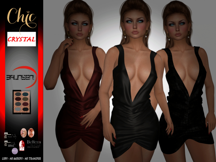 Brunsen Couture - Crystal Chic Dress HUD Colors - Fatpack