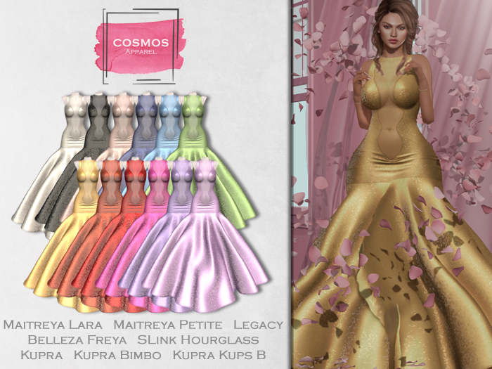[COSMOS] Elisabeth Formal Gown Sequin / 12 Colors Demo