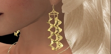 Bold and Shiny Highly Polished TriSpiral Earrings - Touch to Change Color! Like having three pairs!