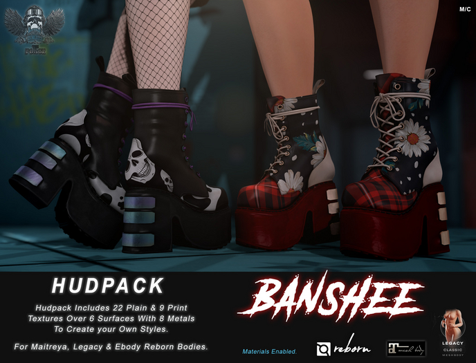[The Forge] Banshee Boots, (HUDPACK)