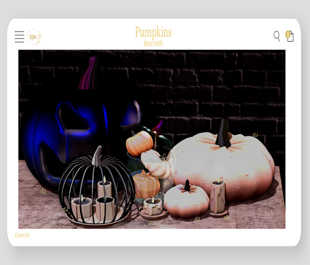 .::IDK::.Pumpkins decor set#1 - Unpack