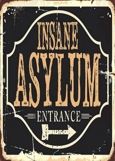 Metal Sign-Asylum