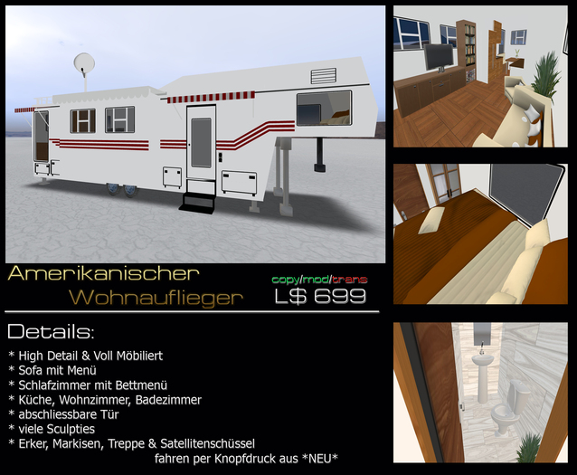 Runo's Kirmes Shop - Amerikanischer Wohnauflieger