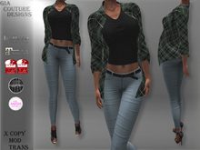 "GCD" Darcy Open Shirts Green