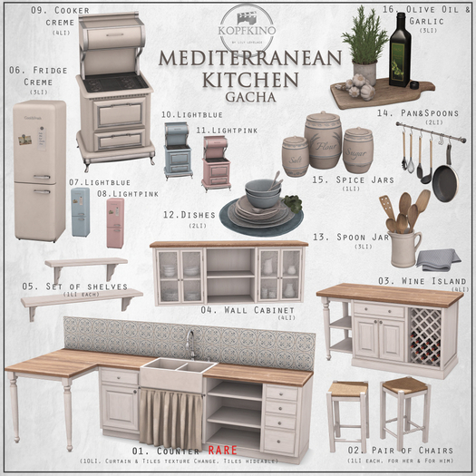 03.KOPFKINO - Mediterranean Kitchen - Wine Island