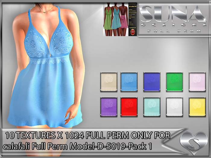 SD-Calafali Full Perm Model-D-5019 Pack 1-ONLY TEXTURES PACK
