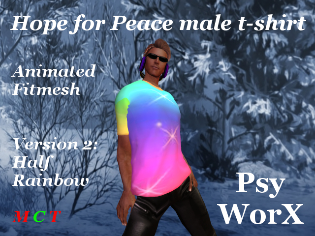 >PsyWorX< Hope for Peace v2 / male t-shirt [Fitmesh]