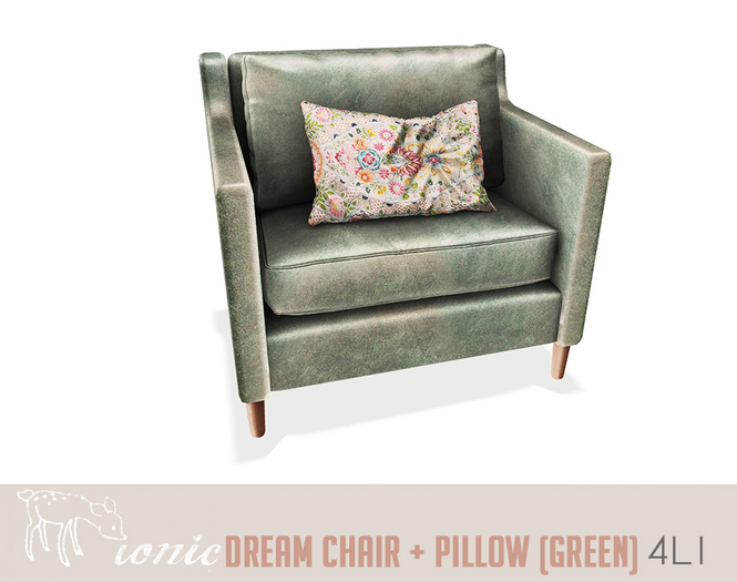 ionic  Dream chair + pillow (green)