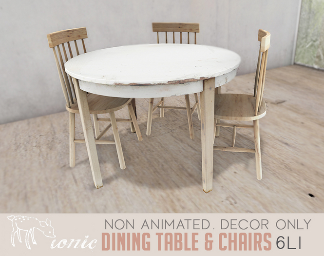 ionic : Dining table & chairs
