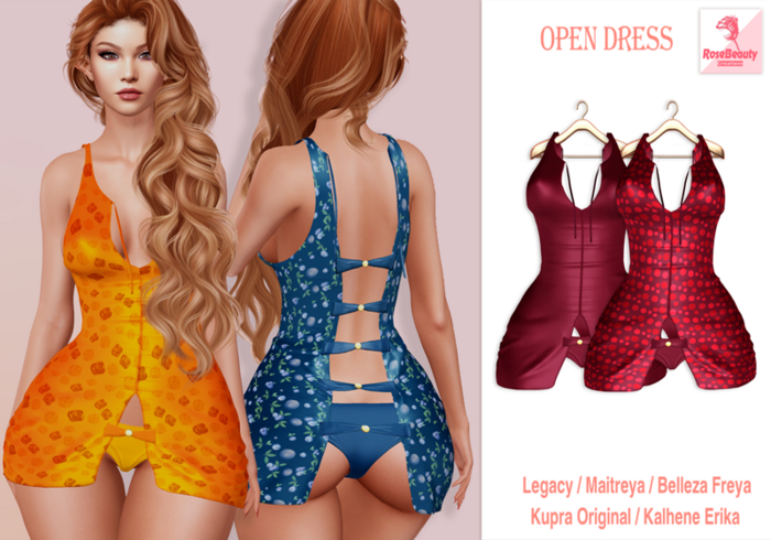 RoseBeauty_OPEN DRESS / Cherry