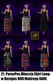 21. ParexPox.Miuccia Skirt Long - w Designs HUD Maitreya RARE