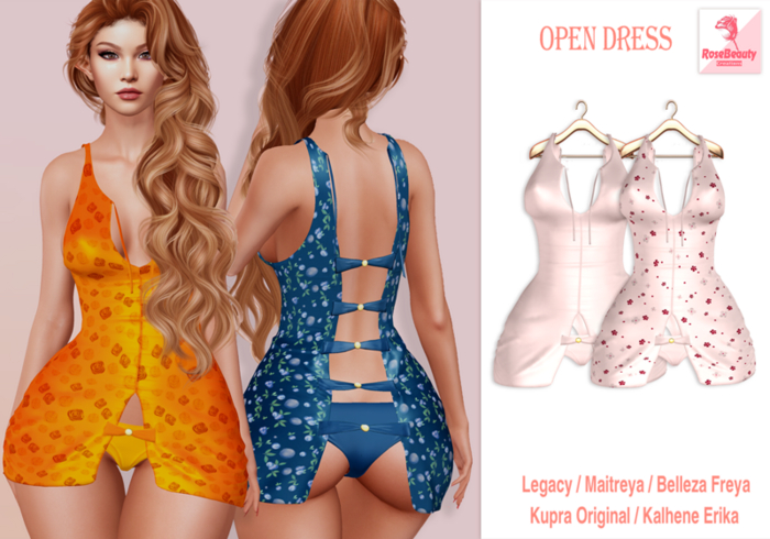 RoseBeauty_OPEN DRESS /White