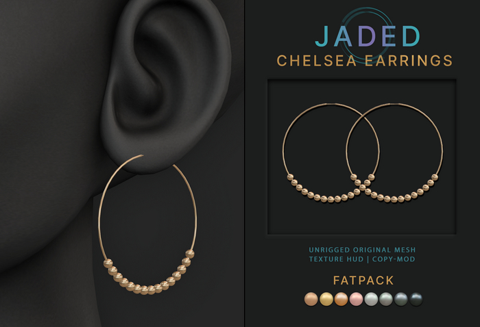 JADED - Chelsea Hoop Earrings FATPACK