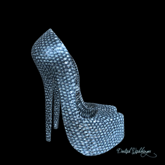 Sparkling Sequins PUMPS2 MAITREYA SKY~wear to unpack