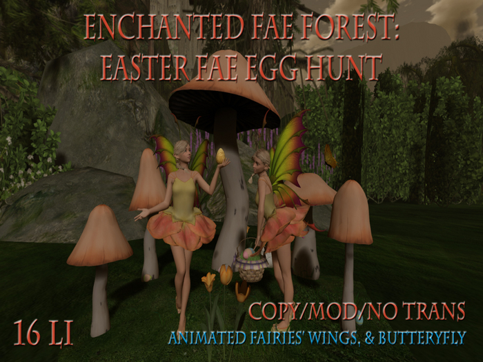 Second Life Marketplace - Enchanted Fae Forest: Easter Fae Egg Hunt