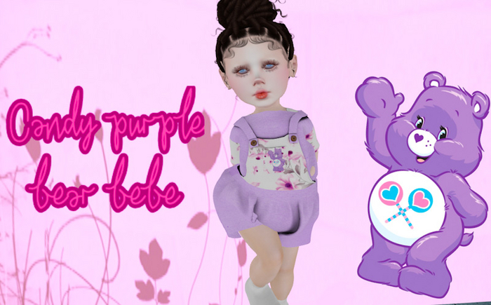 Candy purple bear bebe 
