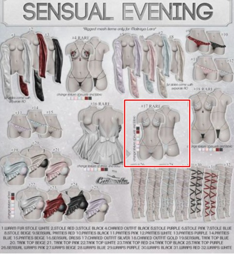 Caboodle - Chained Outfit - Silver - Maitreya - RARE