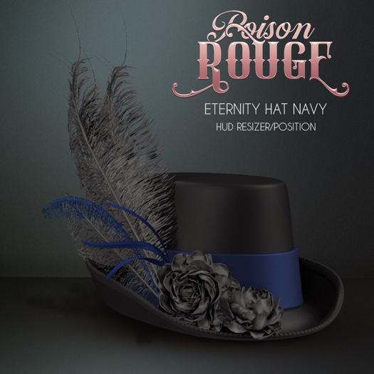 POISON ROUGE Eternity Hat - Navy 