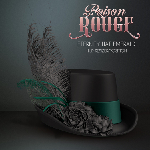 POISON ROUGE Eternity Hat - Emerald 