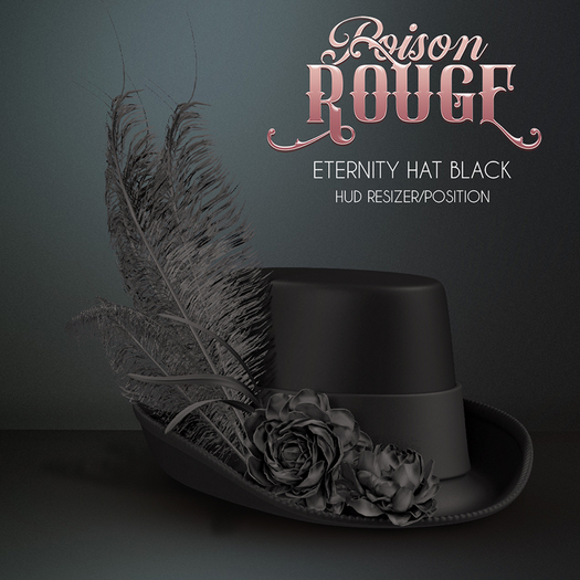 POISON ROUGE Eternity Hat - Black 