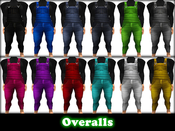 Overalls Set - 12 Colors