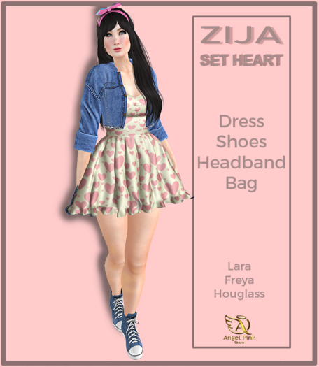 {AP}Zija Set Heart Lara,Freya,Houglass