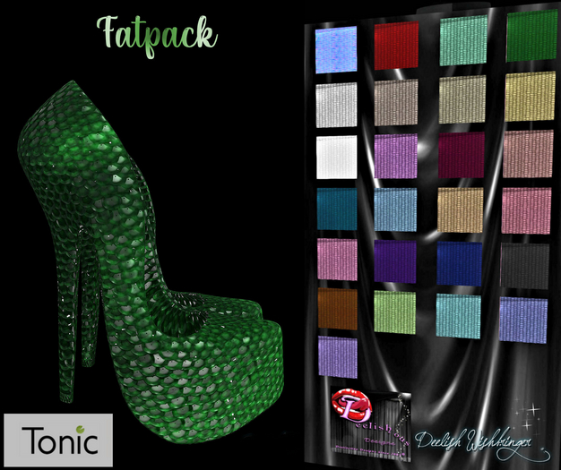 DEMO~Sparkling Sequins PUMPS2 TONIC FATPACK~wear to unpack