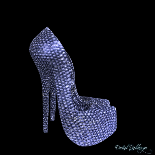Sparkling Sequins PUMPS2 TONIC INDIGO~wear to unpack
