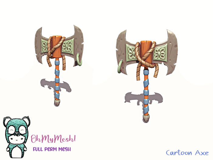 OhMyMesh! Cartoon Axe - Full Perm Mesh