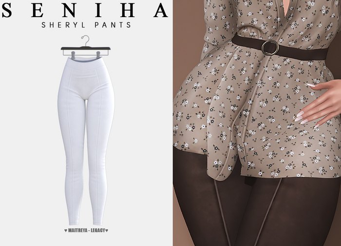 Seniha. Sheryl Pants // White