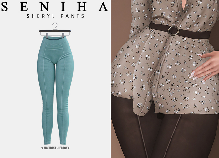 Seniha. Sheryl Pants // Teal