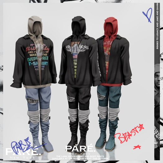 Pare.Lark Booted Pants - Fatpack