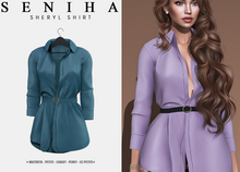 Seniha. Sheryl Shirt // Aqua