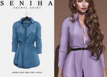 Seniha. Sheryl Shirt // Blue