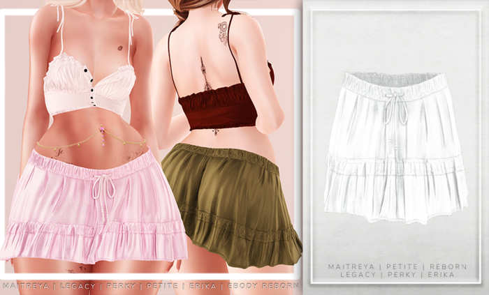 [Aleutia] Holly Skirt -  White