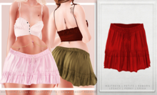 [Aleutia] Holly Skirt -  Red
