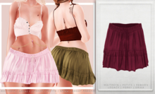 [Aleutia] Holly Skirt -  Maroon