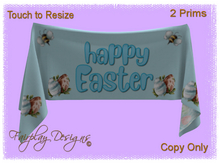 ~R~Happy Easter Spring Draped Banner