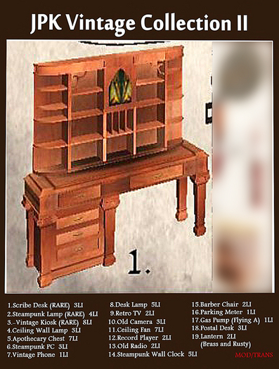 01**JPK Vintage Collection2 -Scribe Desk- RARE