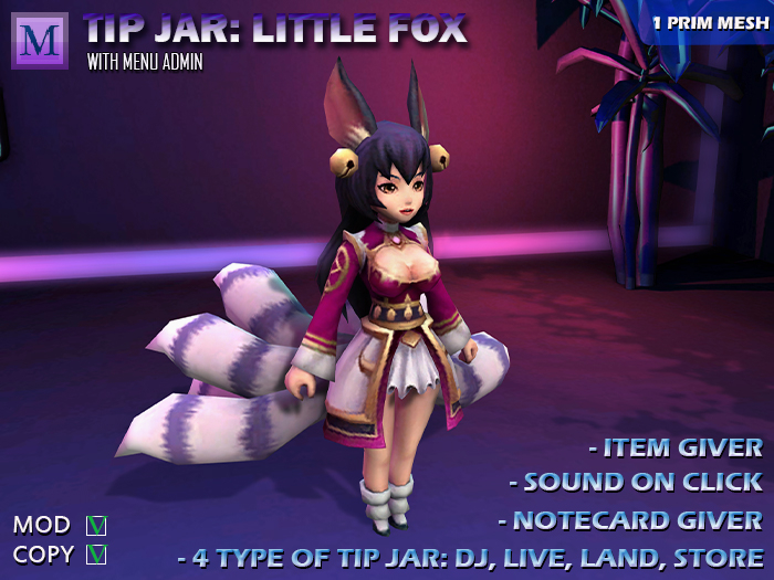 [Misako] ORNAMENT & TIP JAR - Land / Live / DJ / Host / Store - LITTLE FOX