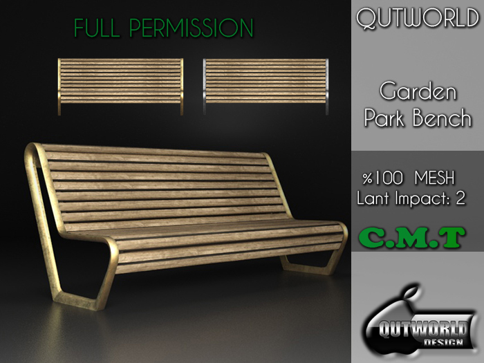 .::QUTWORLD Garden Park Bench::.FP 