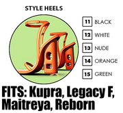 15. BETRAYAL STYLE Level Heels GREEN (ALL BODIES)